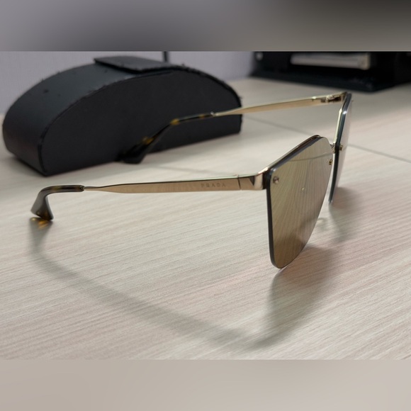 Prada Women's SPR68T SPR/68T Fashion Cat Eye Polarized Sunglasses - Picture 6 of 12